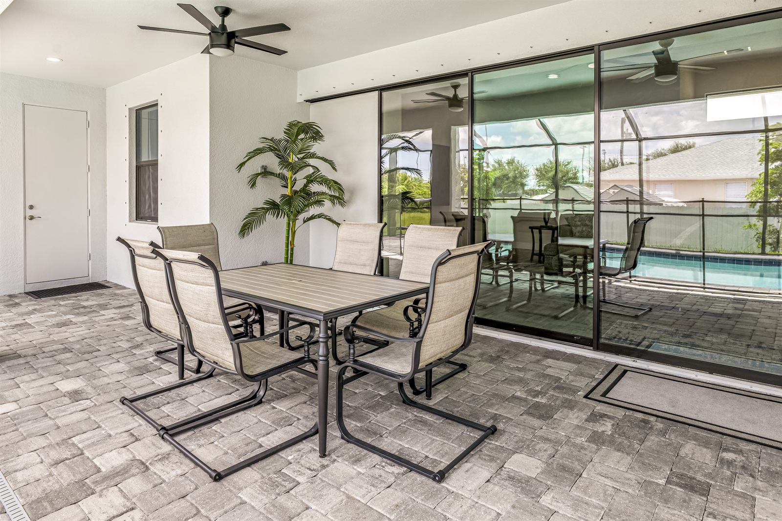 Interior Lanai of a residential property in Cape Coral, FL