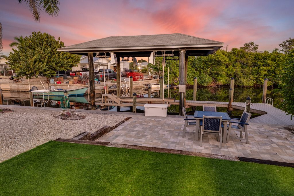 Exterior Twilight of a residential property in Matlacha, FL